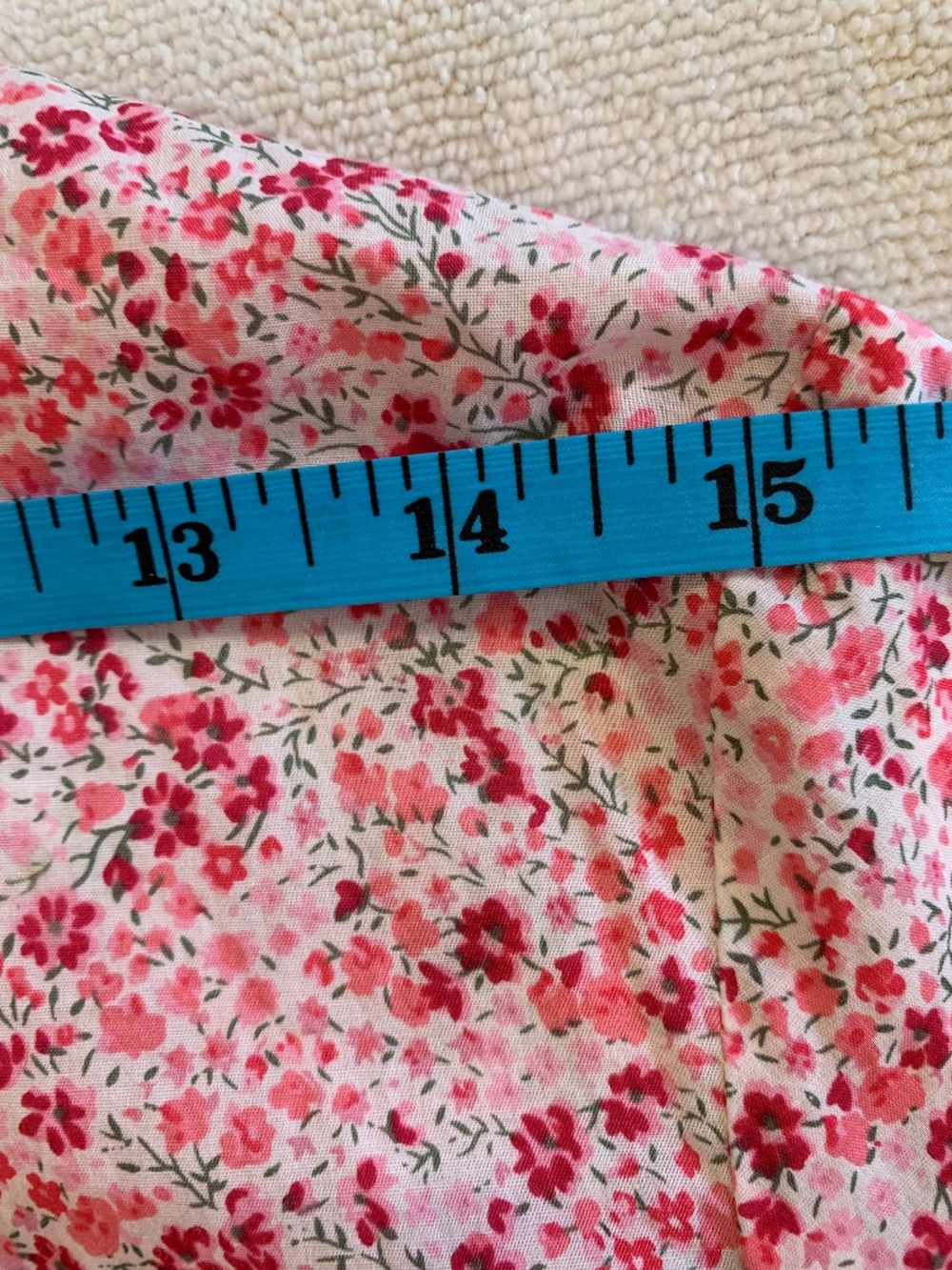 Liberty Art Fabrics Floral Cotton Button-Up Shirt Pink Cottagecore M Preppy - Picture 8 of 12
